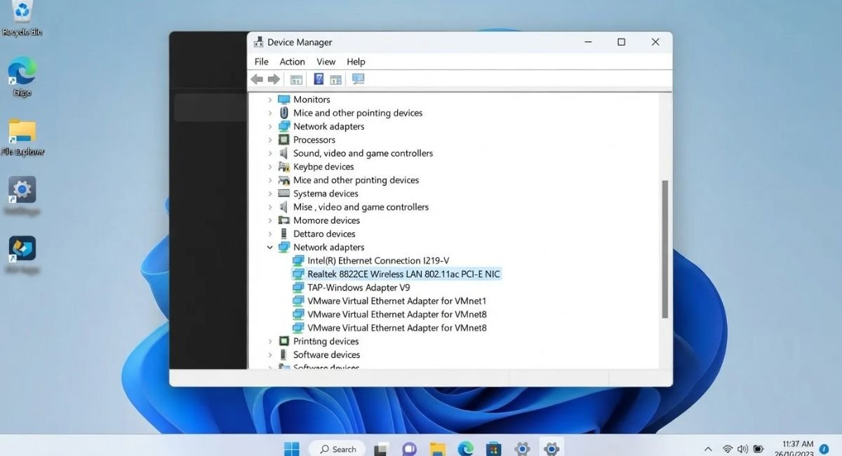 Check Wi-Fi Adapter in Windows 11 Device Manager