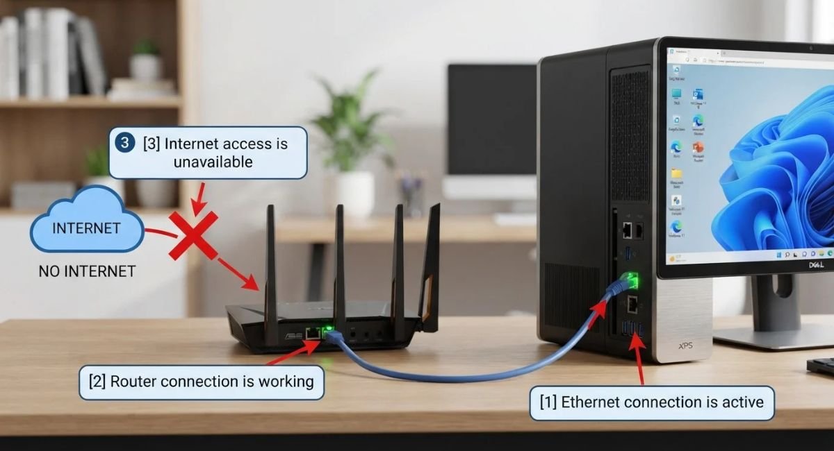 Ethernet Connected but No Internet