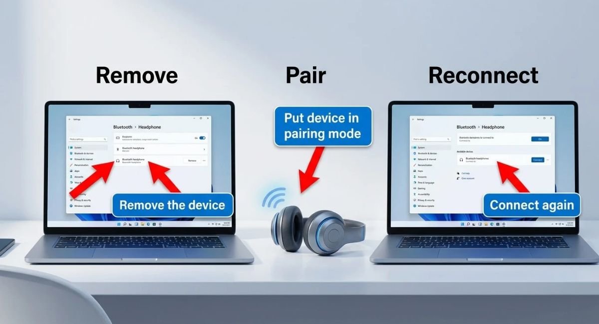 Remove the Bluetooth Device and Pair It Again
