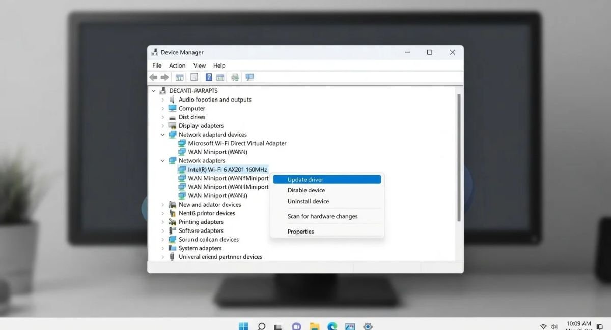 Update Wi-Fi driver in Windows 11