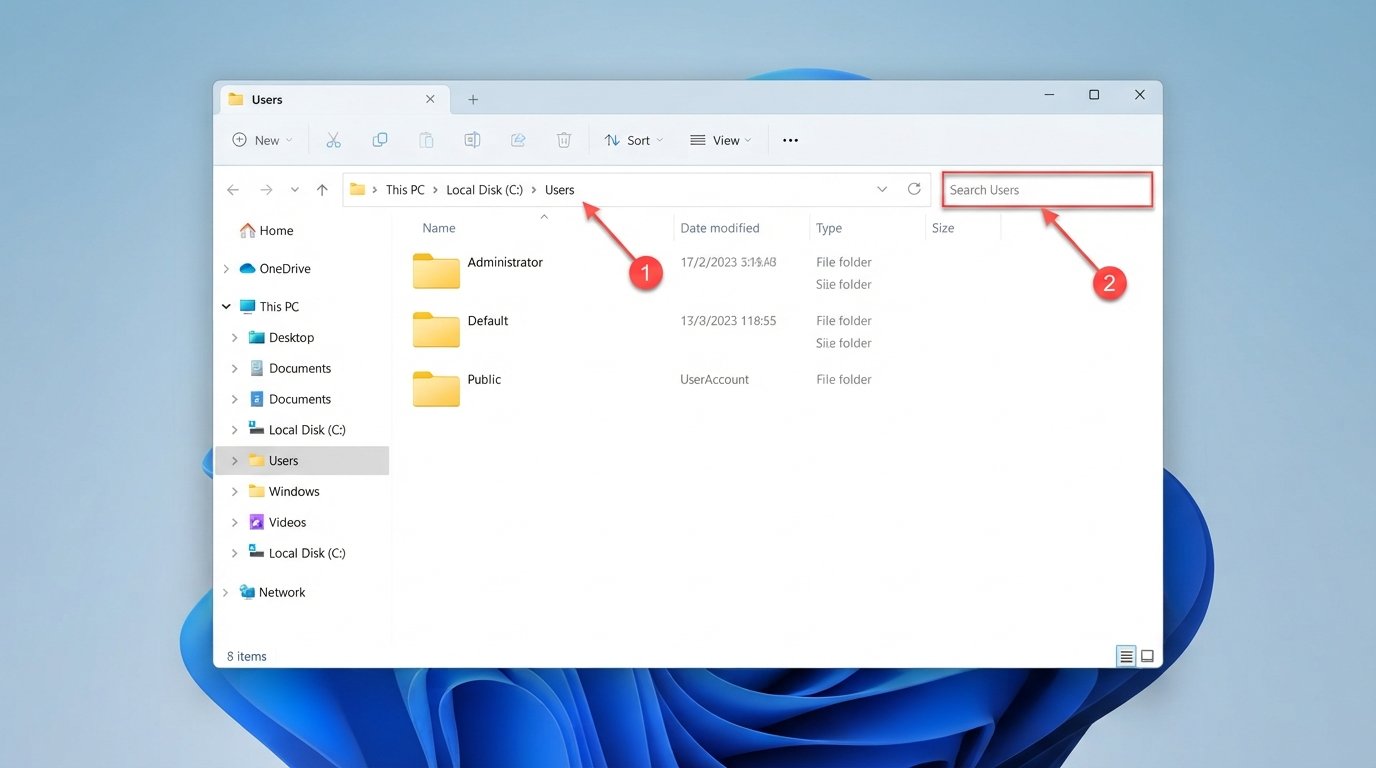 Windows Users Folder for Finding Saved PDF Files