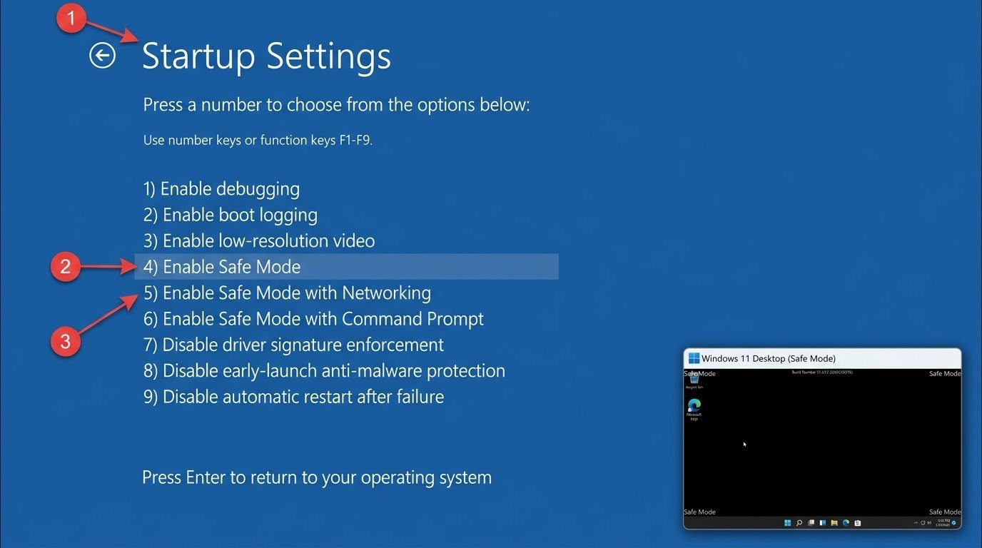 Start Windows 10/11 in Safe Mode