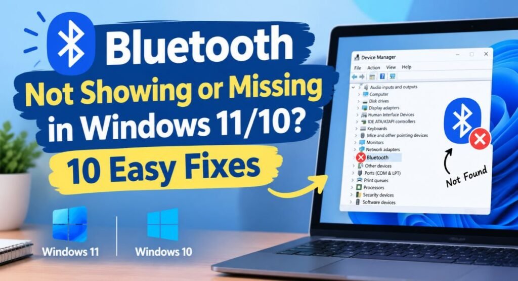 Bluetooth Not Showing or Missing in Windows