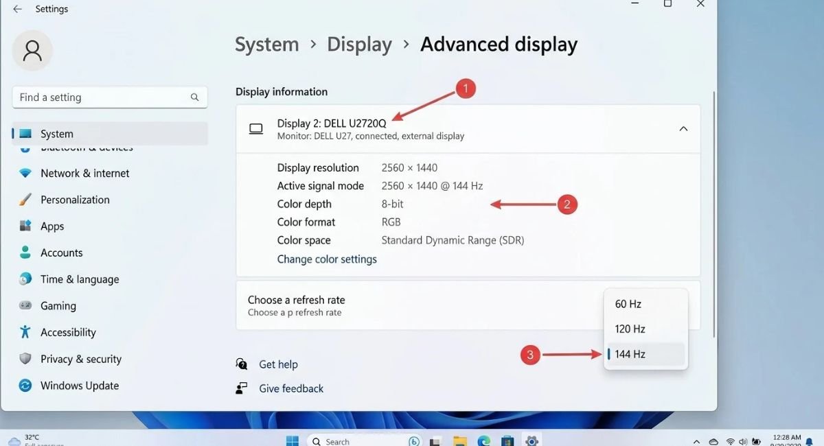 Check Monitor Refresh Rate
