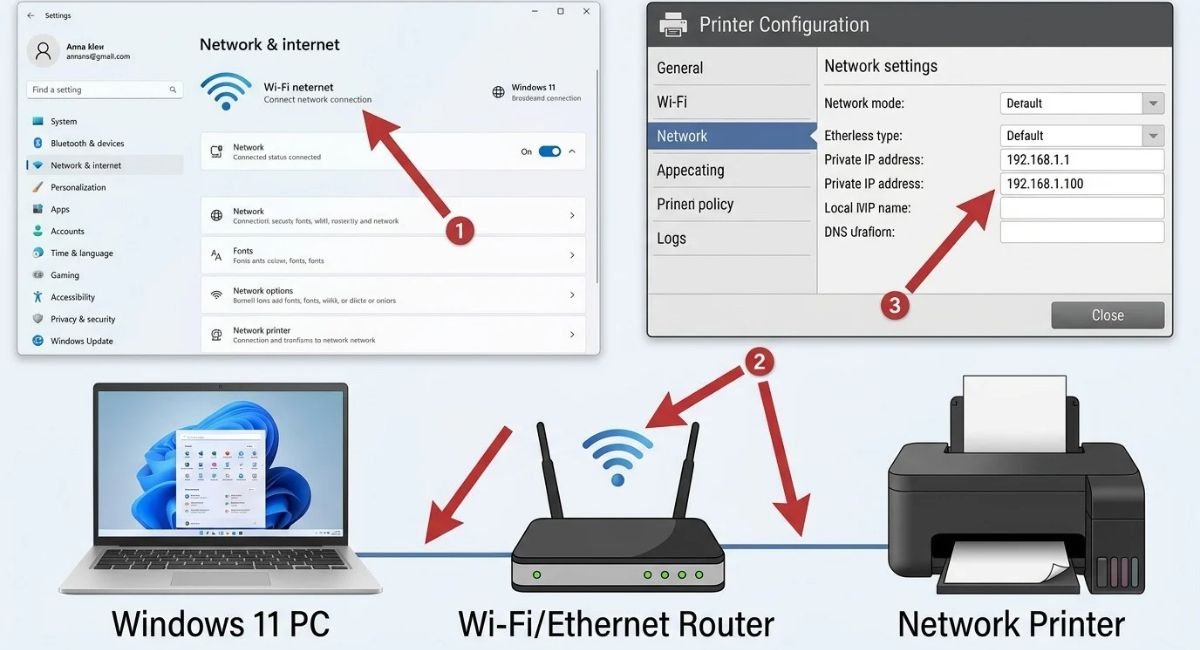 Check Network Printer IP Address in Windows