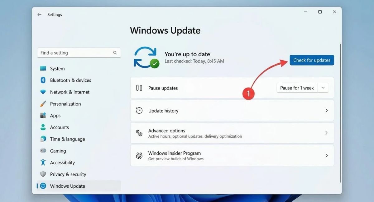 Check Windows Update for Network Fixes