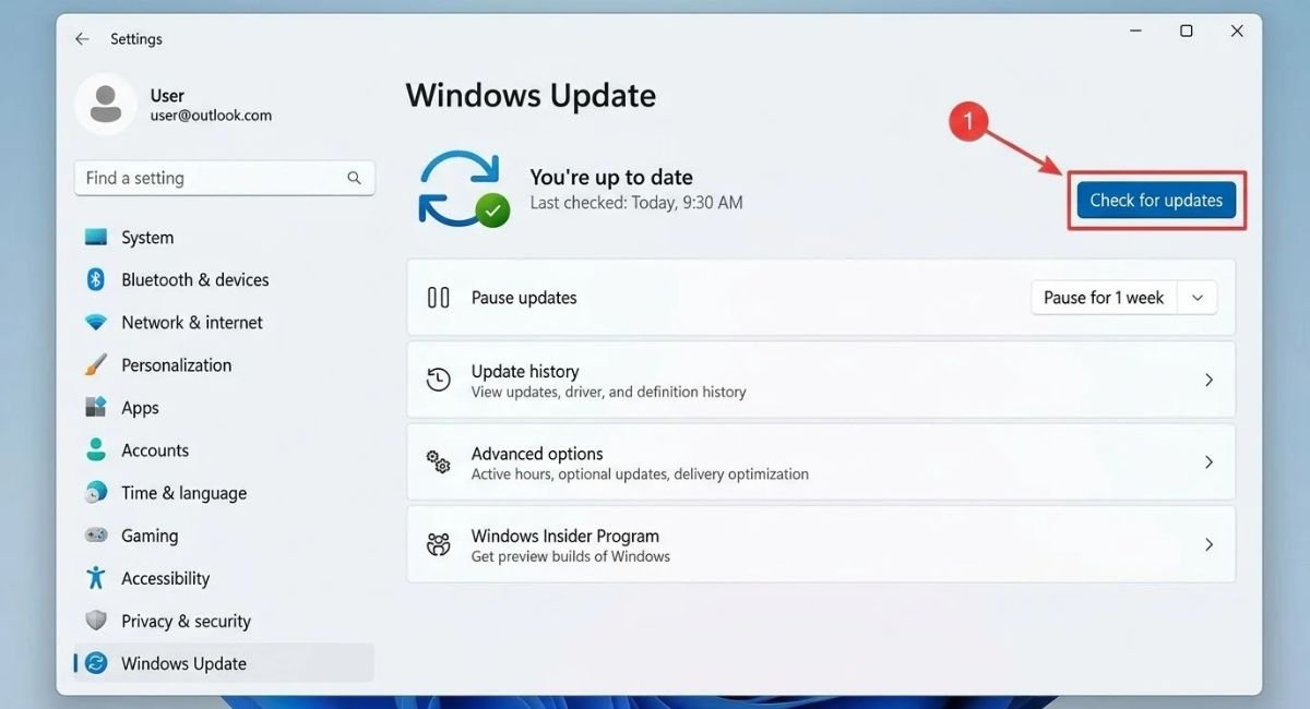 Check Windows Updates for Bluetooth Driver Problems