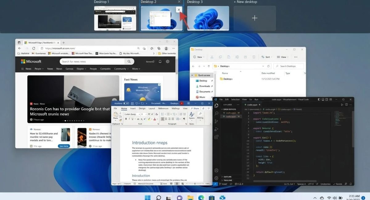 Close a Virtual Desktop in Windows