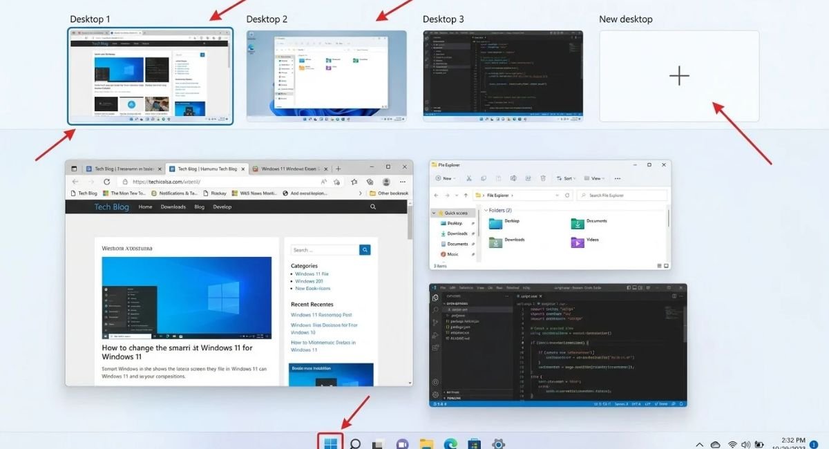 Windows 11 Virtual Desktops: Create, Organize & Use Multiple Desktops ...