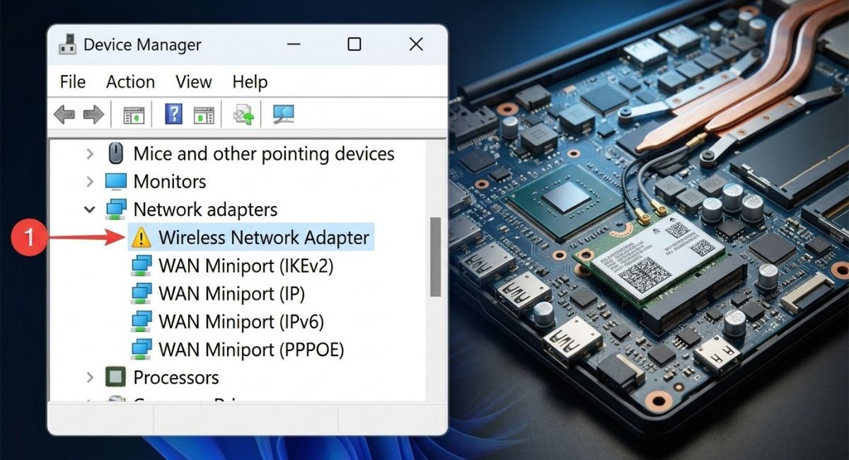 Inspect a Wi-Fi Network Adapter in Device Manager