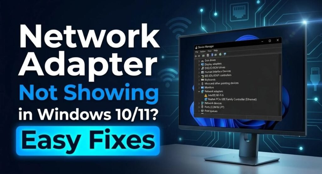 Network Adapter Not Showing in Windows 10/11? Easy Fixes