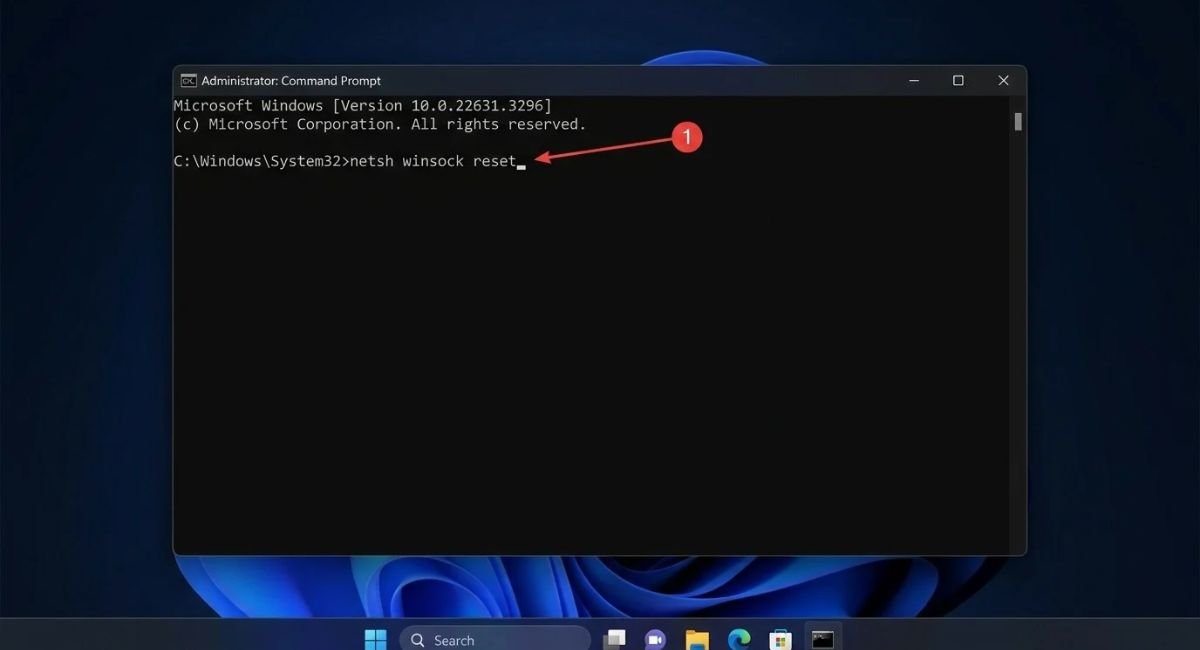 Reset Network Settings Using Windows Command Prompt