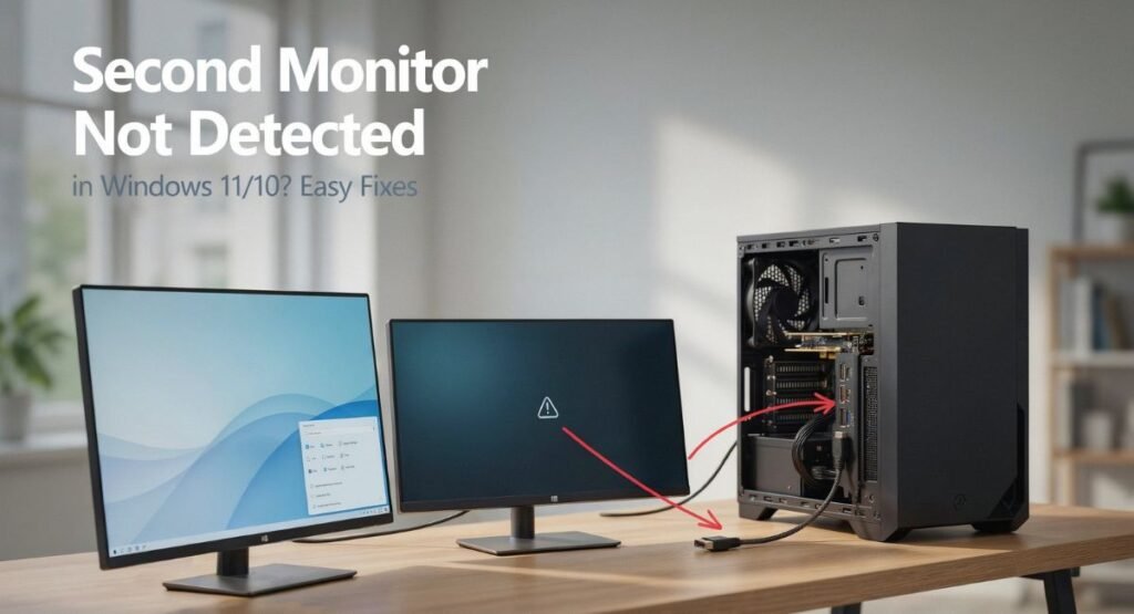 Second Monitor Not Detected in Windows 11/10? Easy Fixes