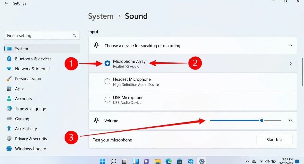Select the Correct Microphone in Windows