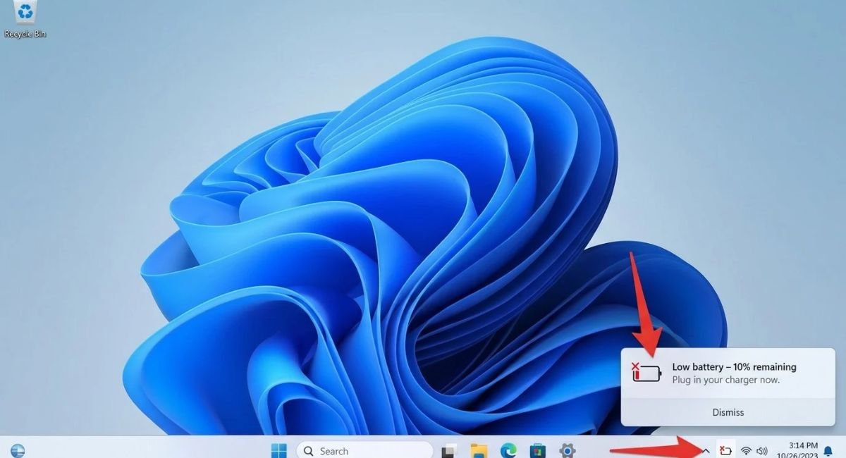 Windows 11 Battery and Charging Icons