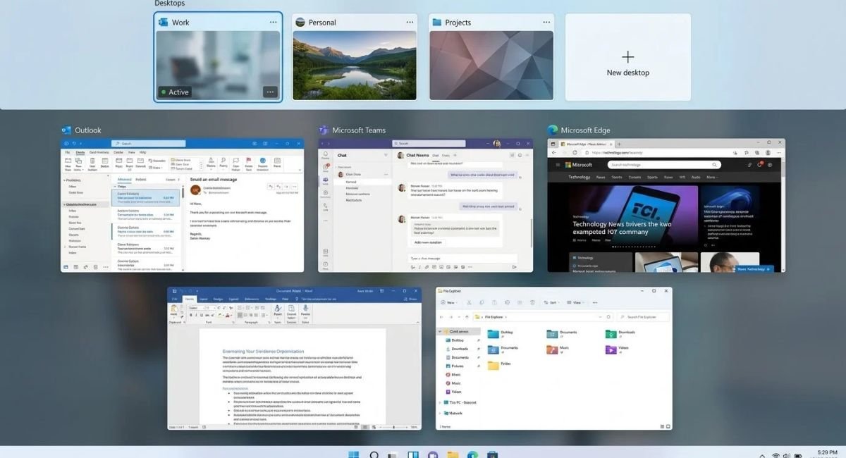 Windows 11 Virtual Desktops: Create, Organize & Use Multiple Desktops ...
